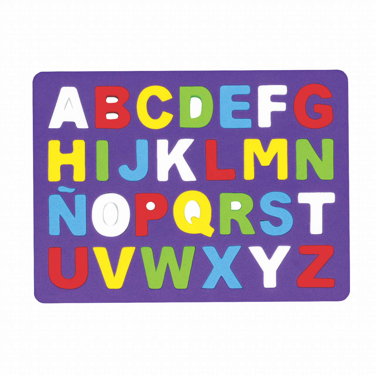JUEGO DIDÁCTICO JUEGO DE ENCAJE EN GOMA EVA ABECEDARIO – Tienda UTIL