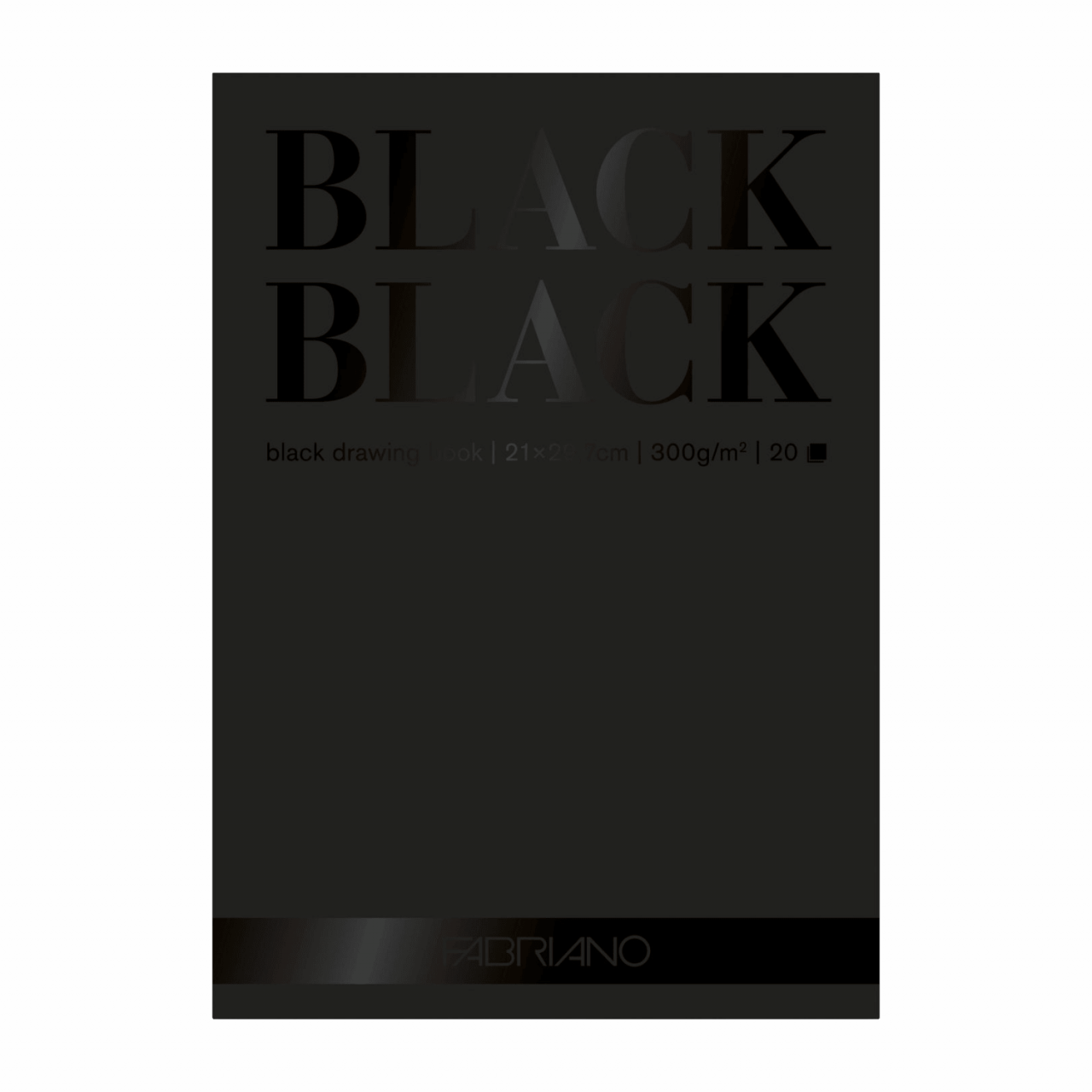 BLOCK FABRIANO "BLACK BLACK" A4