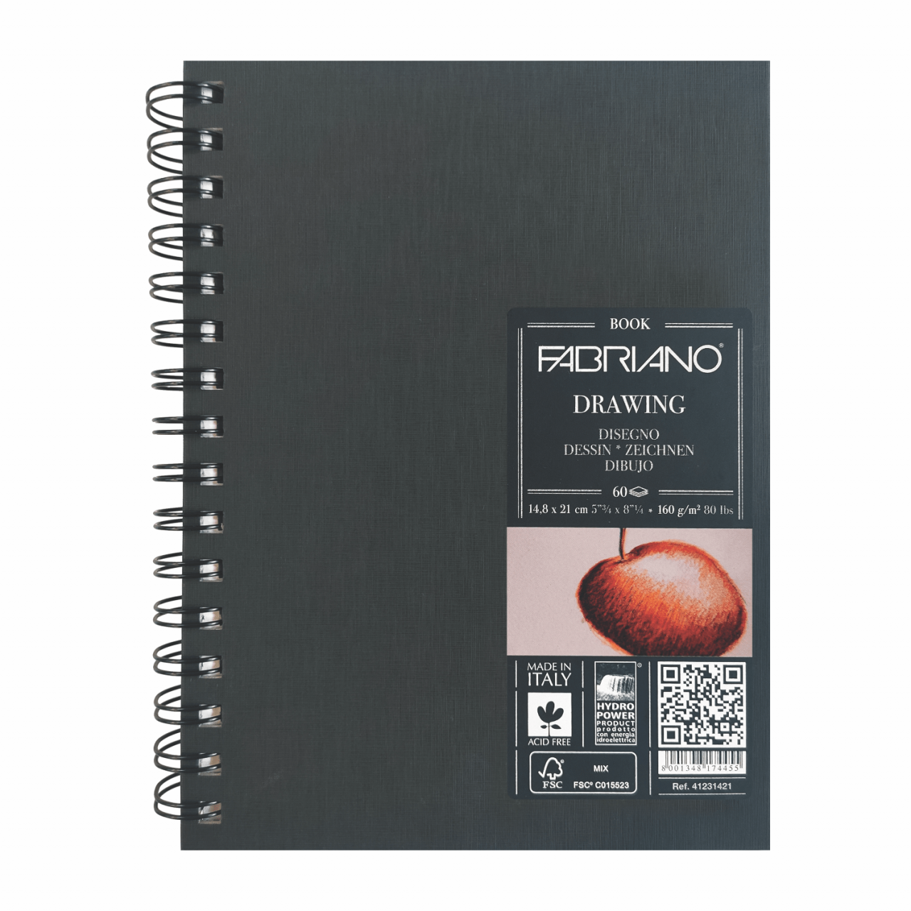 BLOCK FABRIANO ESPIRALADO "DRAWING BOOK" A5