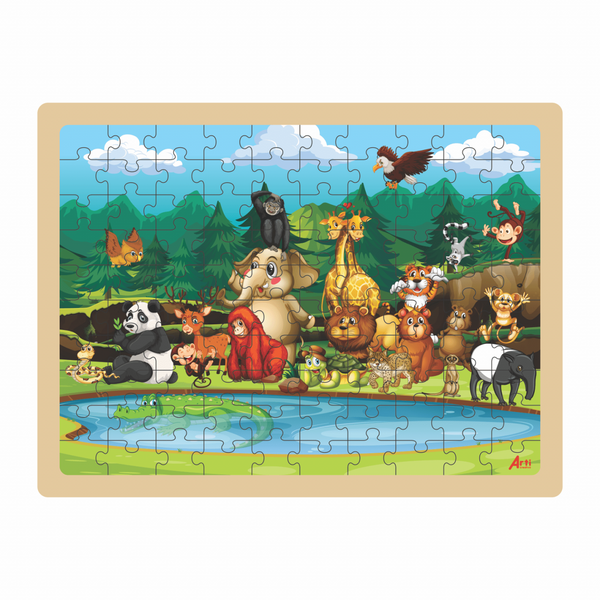 Toyng Juegos De Rompecabezas De Animales De 100 Piezas Puzzles De