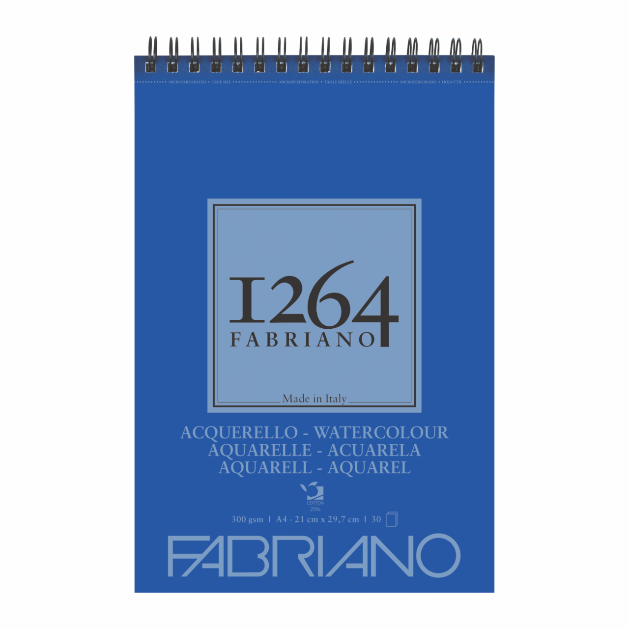 BLOCK WATERCOLOUR 25% ALGODON FABRIANO 1264 A4 300GR