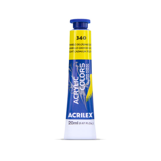 ACRILEX ACRYLIC COLORS X 20 ML. - AMARILLO CADMIO CLARO