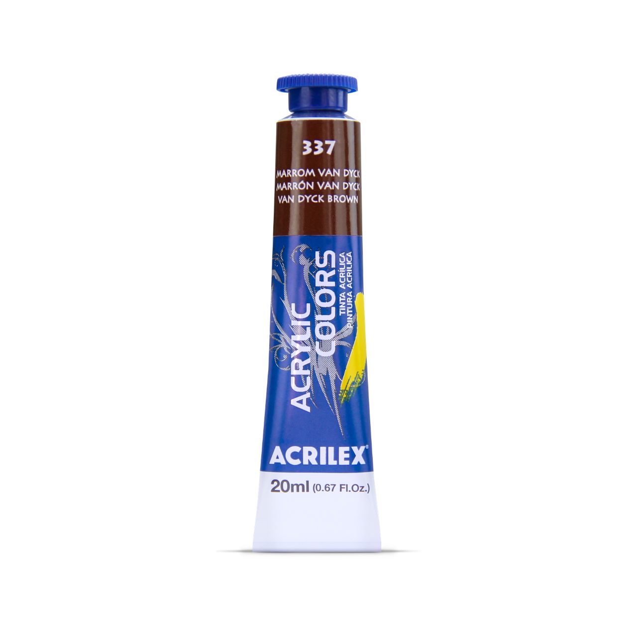 ACRILEX ACRYLIC COLORS X 20 ML. - MARRON VAN DYCK