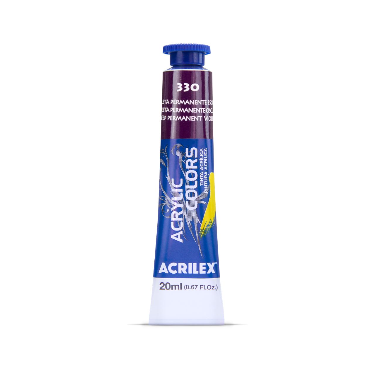 ACRILEX ACRYLIC COLORS X 20 ML. - VIOLETA PERMANENTE OSCURO