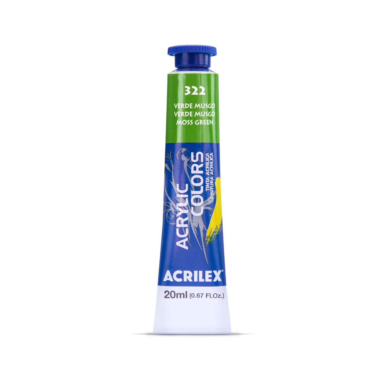 ACRILEX ACRYLIC COLORS X 20 ML. - VERDE MUSGO