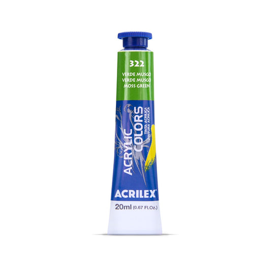 ACRILEX ACRYLIC COLORS X 20 ML. - VERDE MUSGO