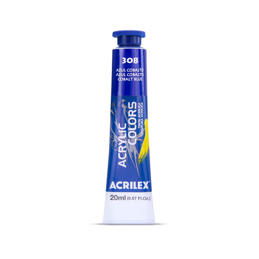 ACRILEX ACRYLIC COLORS X 20 ML. - AZUL COBALTO