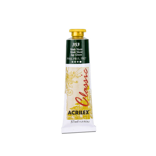 ACRILEX OIL COLORS CLASSIC X 37 ML. - VERDE VESSIE