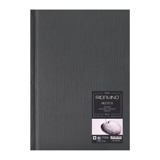 CUADERNO DE DIBUJO SKETCH BOOK FABRIANO A4 COSIDO 110 G 80 HOJAS