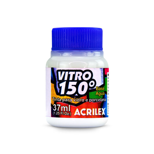 PINTURA VITRO 150° ACRILEX - BLANCO