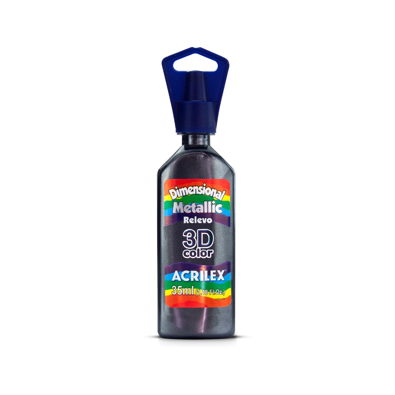 PINTURA ACRILEX DIMENSIONAL METALLIC 3D - NEGRO