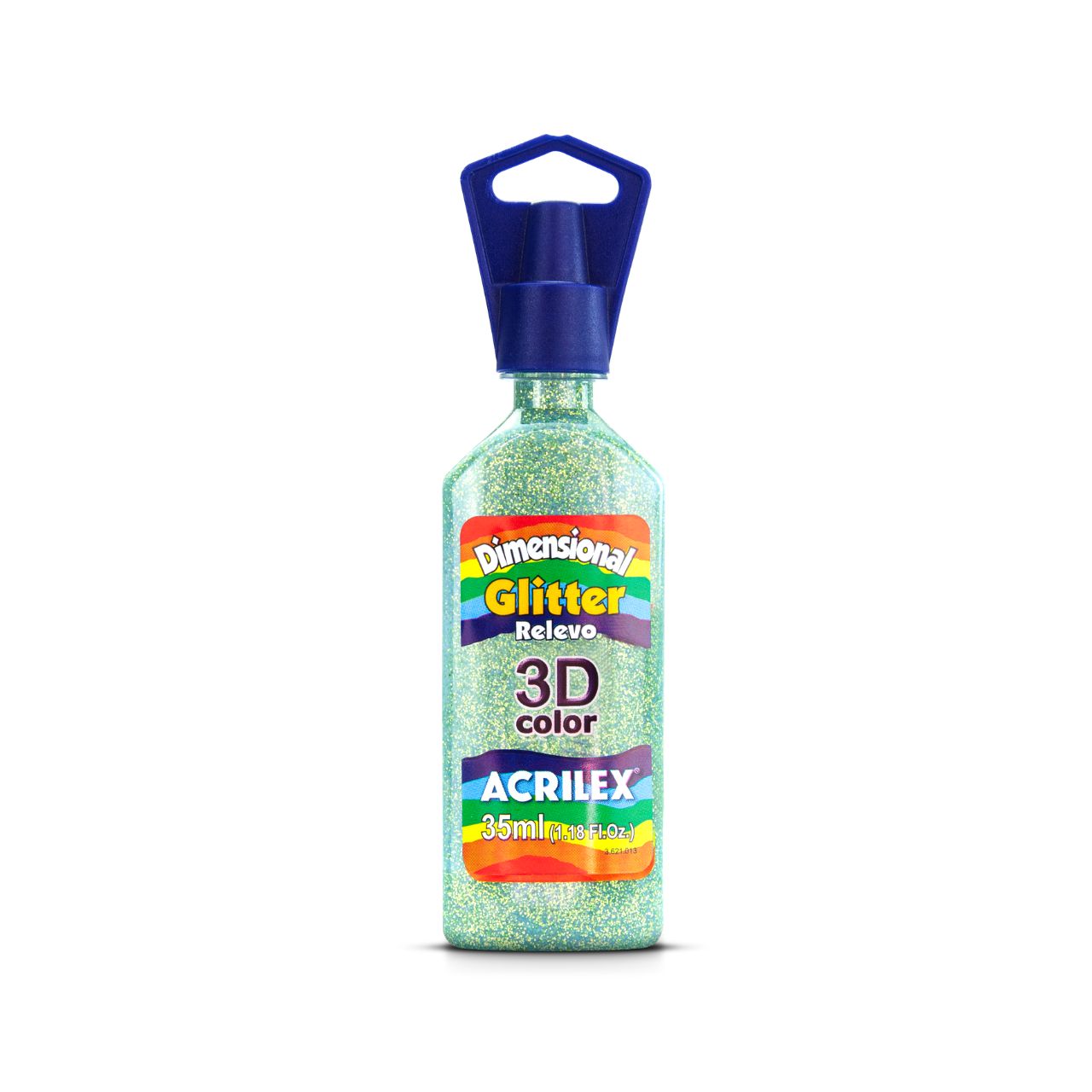 PINTURA ACRILEX DIMENSIONAL GLITTER 3D - VERDE CITRIC