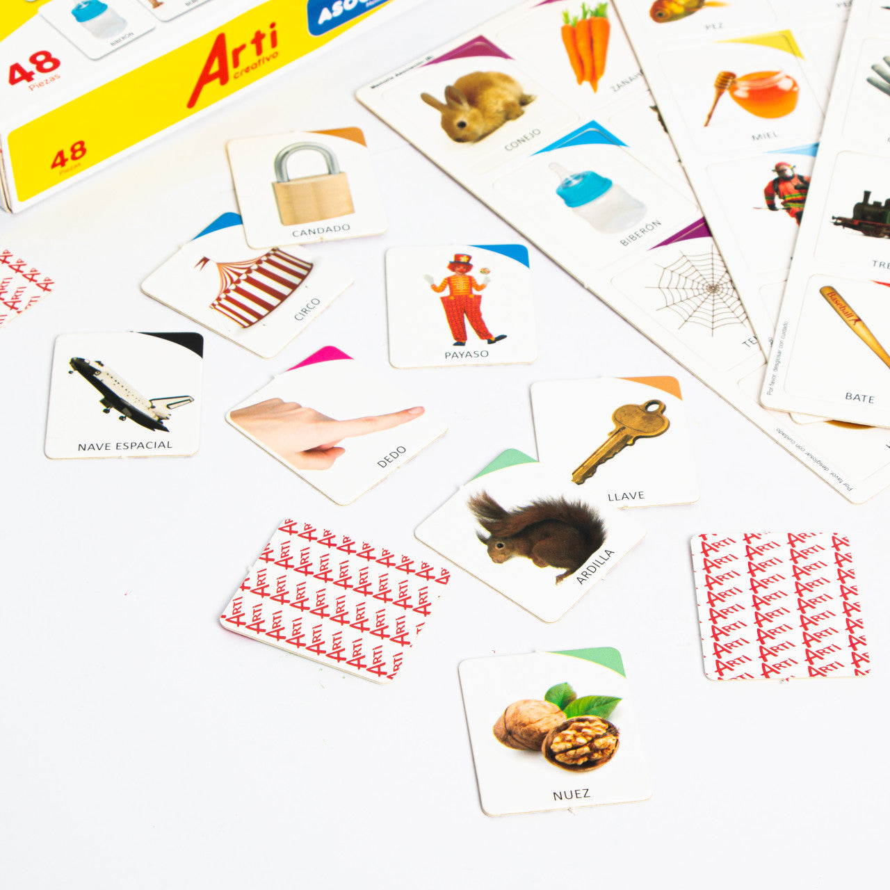 JUEGO DE ASOCIACION Y MEMORIA X 48 PZAS. ARTI CREATIVO