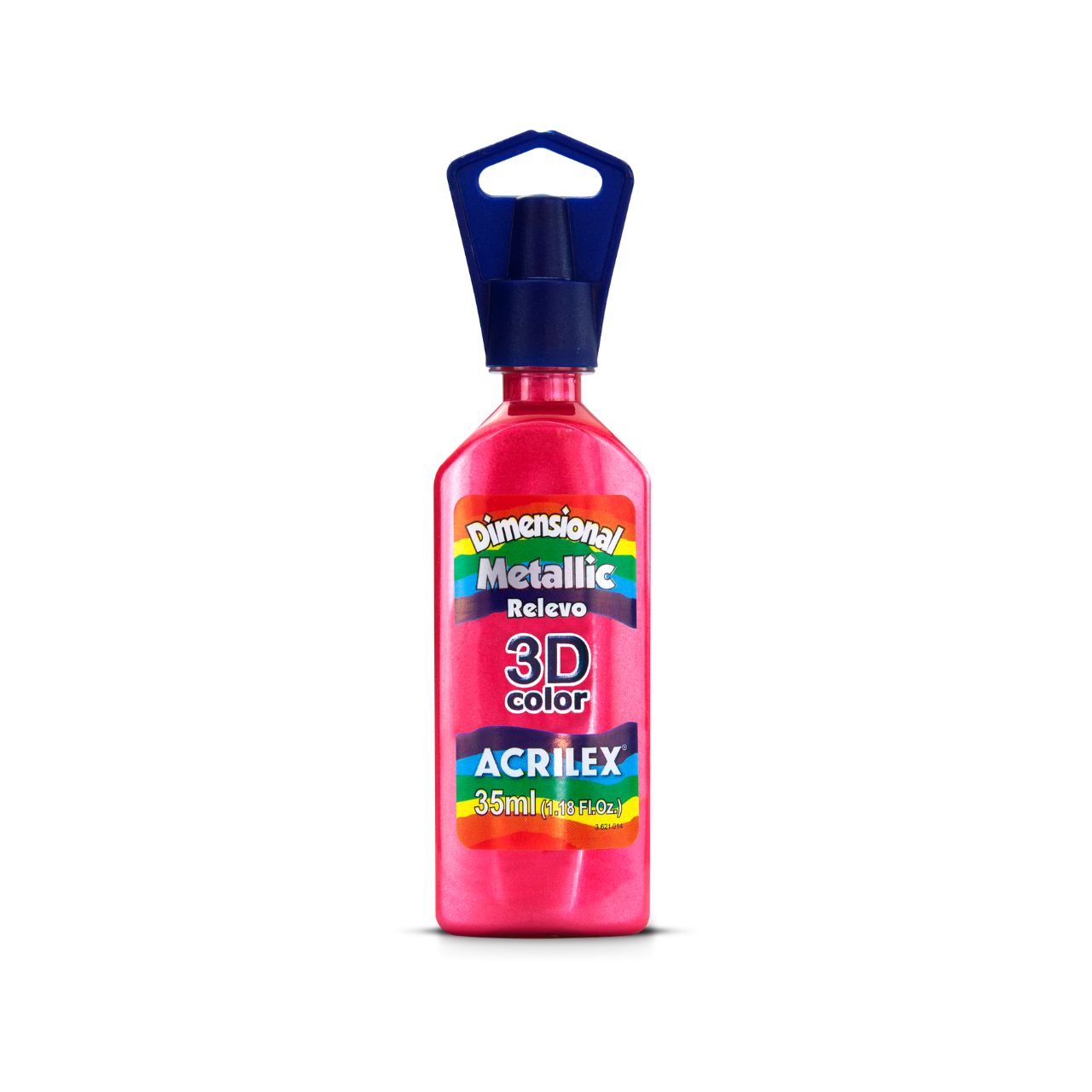 PINTURA ACRILEX DIMENSIONAL METALLIC 3D - ROJO