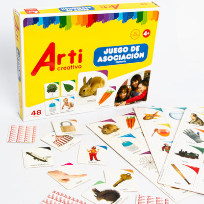 JUEGO DE ASOCIACION Y MEMORIA X 48 PZAS. ARTI CREATIVO