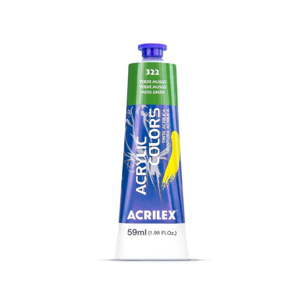 ACRILEX ACRYLIC COLORS X 59 ML. - VERDE MUSGO