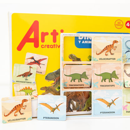 JUEGO DE MEMORIA: DINOSAURIOS X 36 PZAS. ARTI CREATIVO