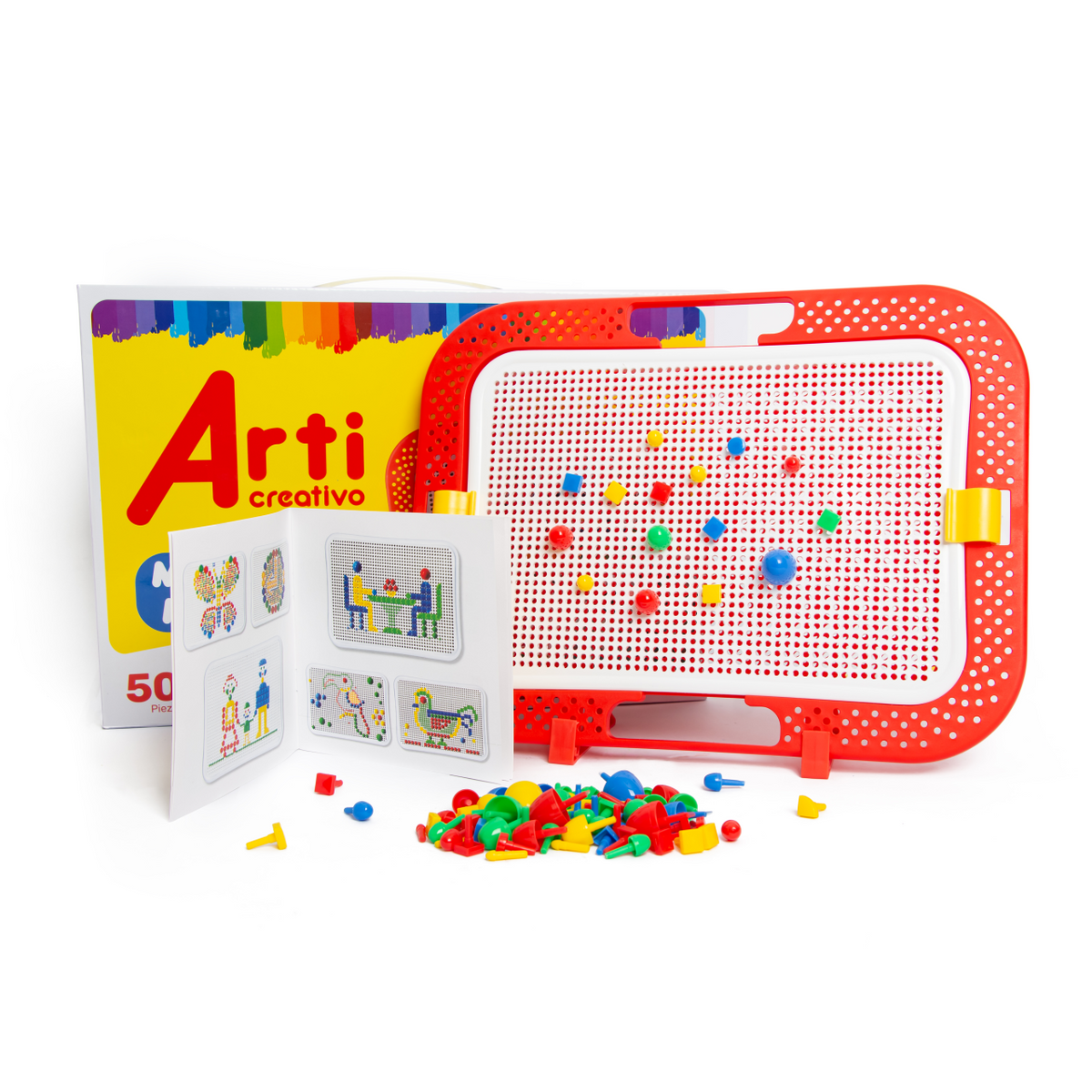 MOSAICOS MÁGICOS: PEGS X 500 PIEZAS - ARTI CREATIVO