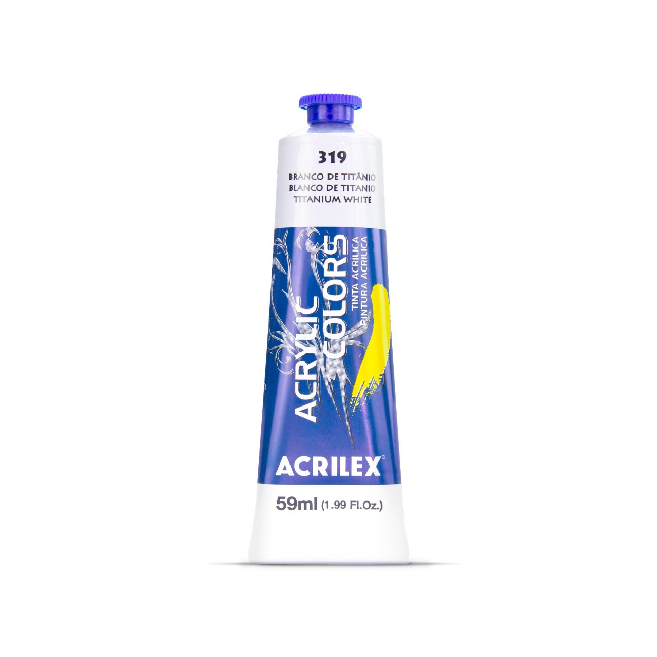 ACRILEX ACRYLIC COLORS X 59 ML. - BLANCO DE TITANIO