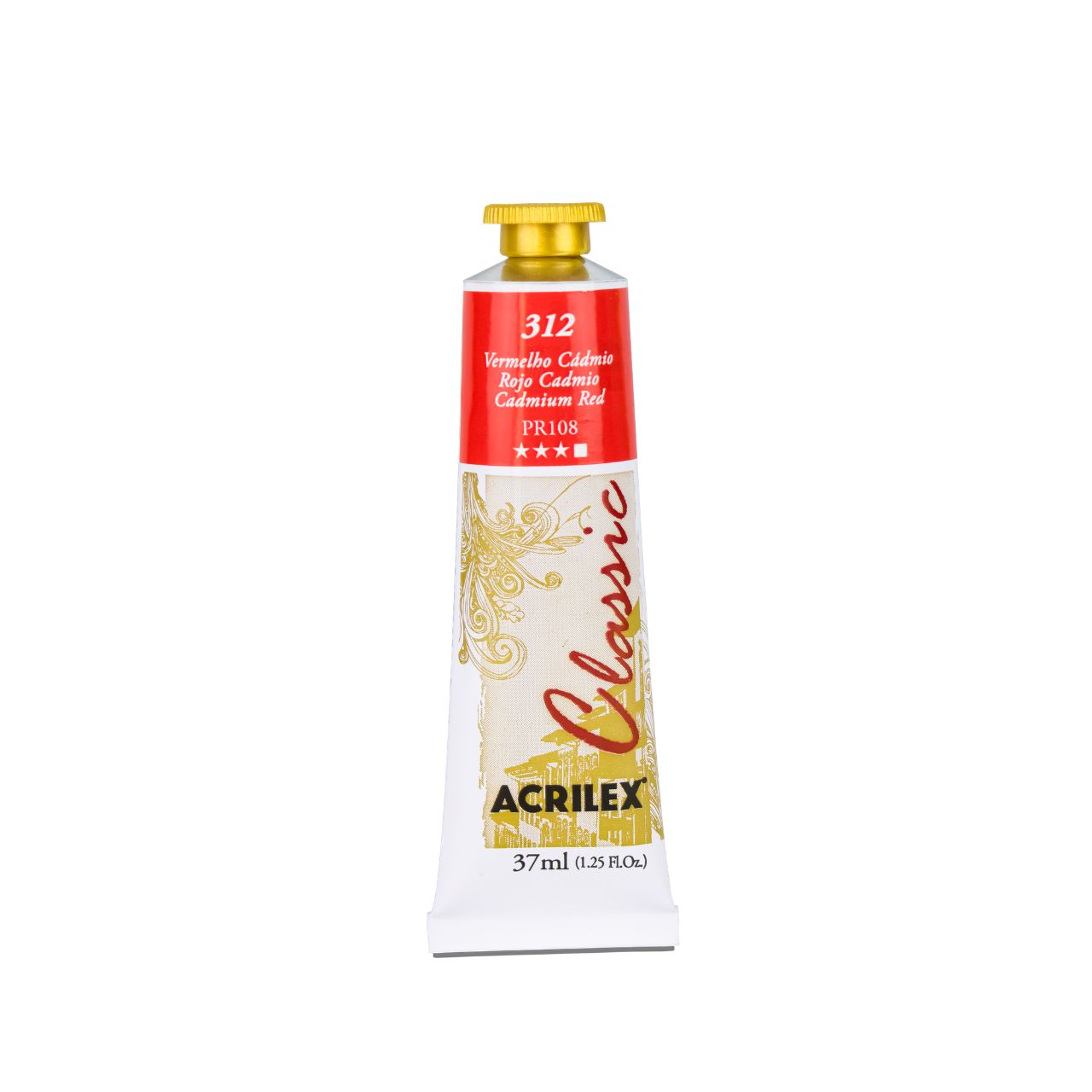 ACRILEX OIL COLORS CLASSIC X 37 ML. - ROJO CADMIO