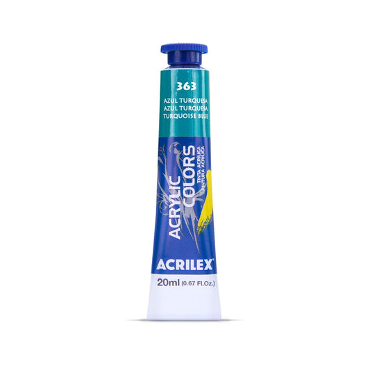 ACRILEX ACRYLIC COLORS X 20 ML. - AZUL TURQUESA
