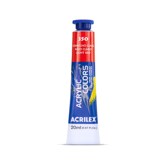 ACRILEX ACRYLIC COLORS X 20 ML. - ROJO BRILLANTE