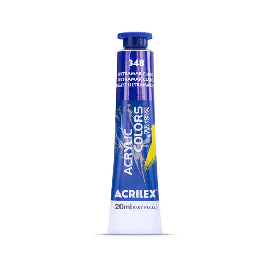 ACRILEX ACRYLIC COLORS X 20 ML. - AZUL ULTRAMAR CLARO