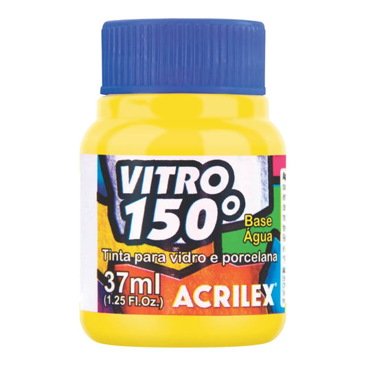 PINTURA VITRO 150° ACRILEX - AMARILLO ORO