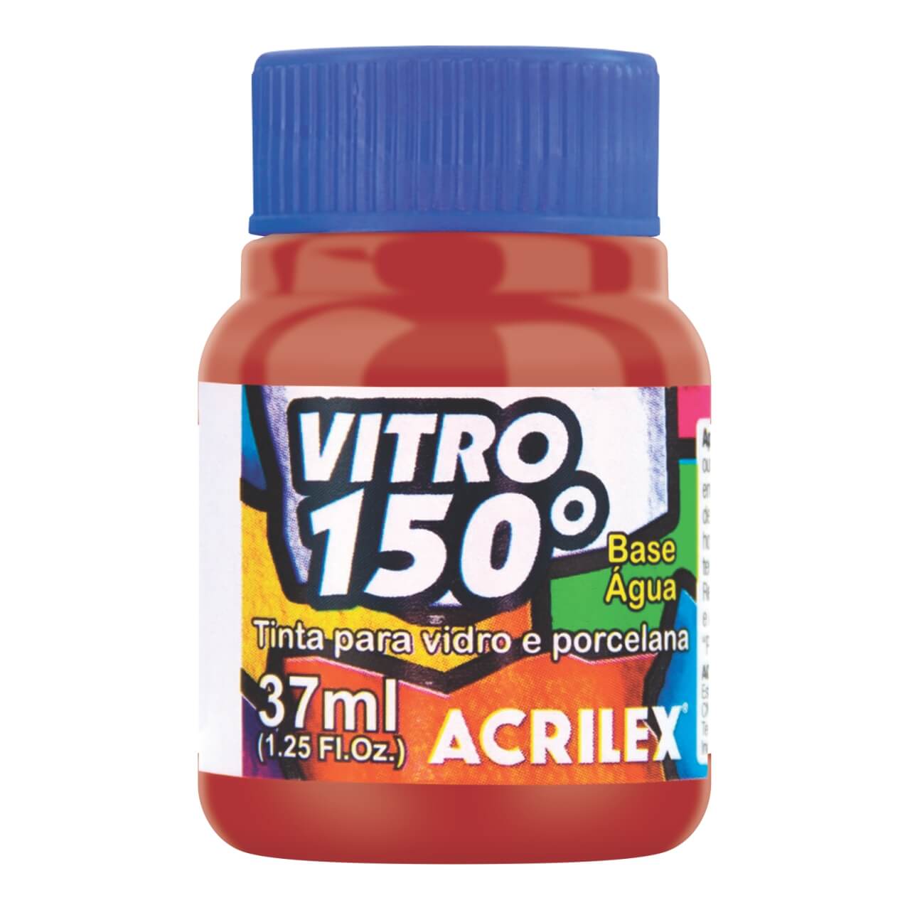 PINTURA VITRO 150° ACRILEX - ROJO ESCARLATA