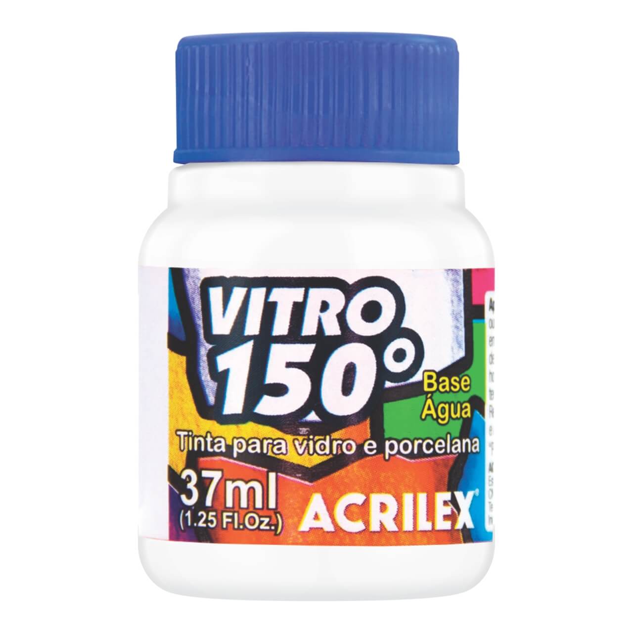 PINTURA VITRO 150° ACRILEX - BLANCO