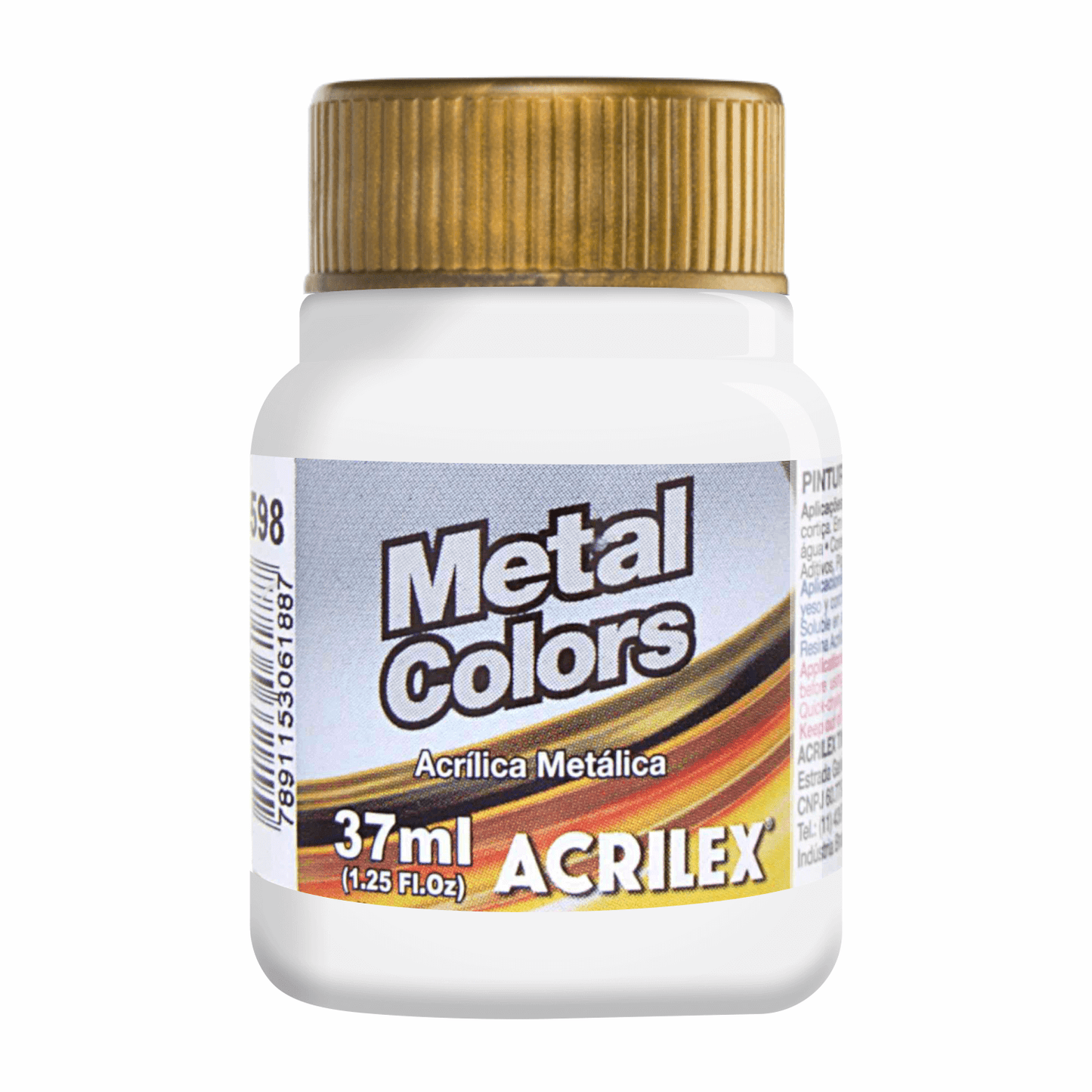 PINTURA ACRÍLICA METÁLICA ACRILEX - BLANCO