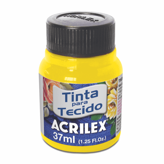 PINTURA PARA TELA FLUORESCENTE ACRILEX - AMARILLO LIMON