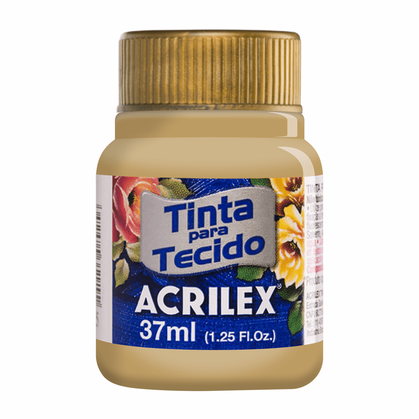 PINTURA METÁLICA PARA TELA ACRILEX - ORO