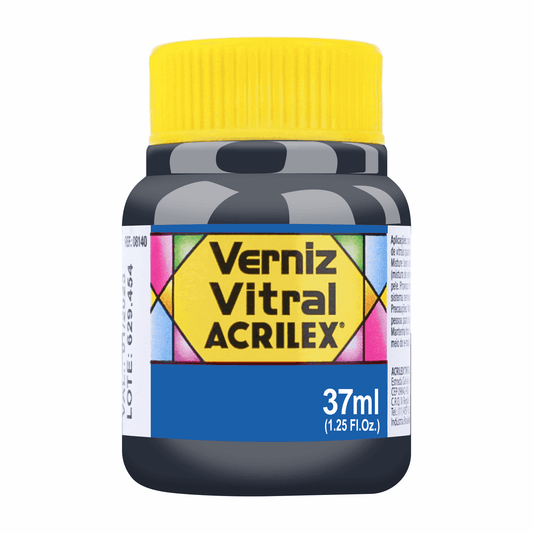 BARNIZ VITRAL ACRILEX - AZUL COBALTO