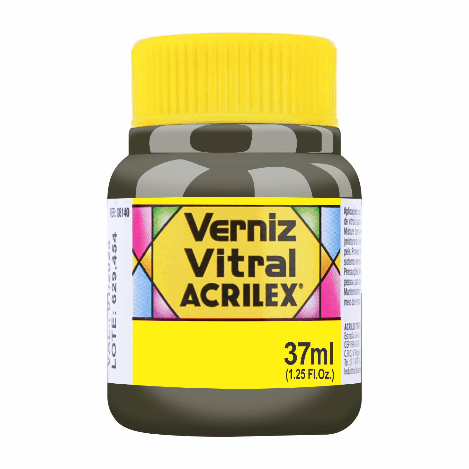 BARNIZ VITRAL ACRILEX - AMARILLO ORO