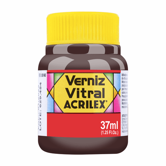 BARNIZ VITRAL ACRILEX - ROJO FUEGO