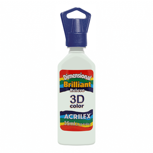 PINTURA ACRILEX DIMENSIONAL BRILLIANT 3D - BLANCO