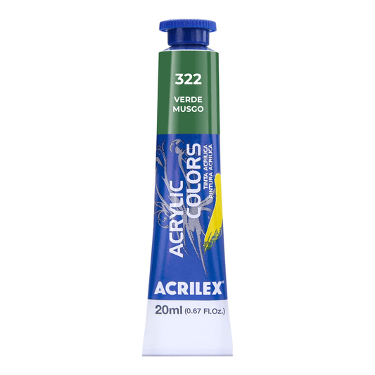 ACRILEX ACRYLIC COLORS X 20 ML. - VERDE MUSGO