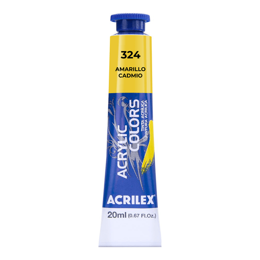 ACRILEX ACRYLIC COLORS X 20 ML. - AMARILLO CADMIO