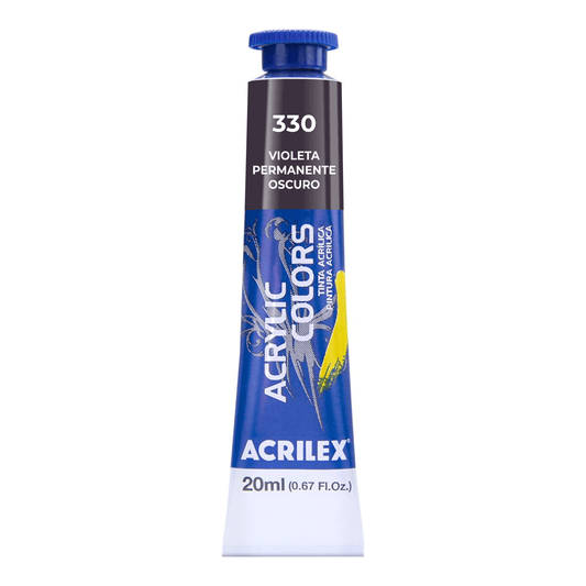 ACRILEX ACRYLIC COLORS X 20 ML. - VIOLETA PERMANENTE OSCURO