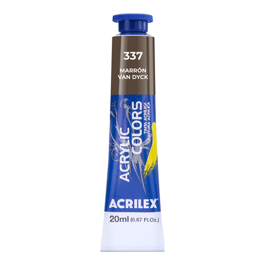 ACRILEX ACRYLIC COLORS X 20 ML. - MARRON VAN DYCK