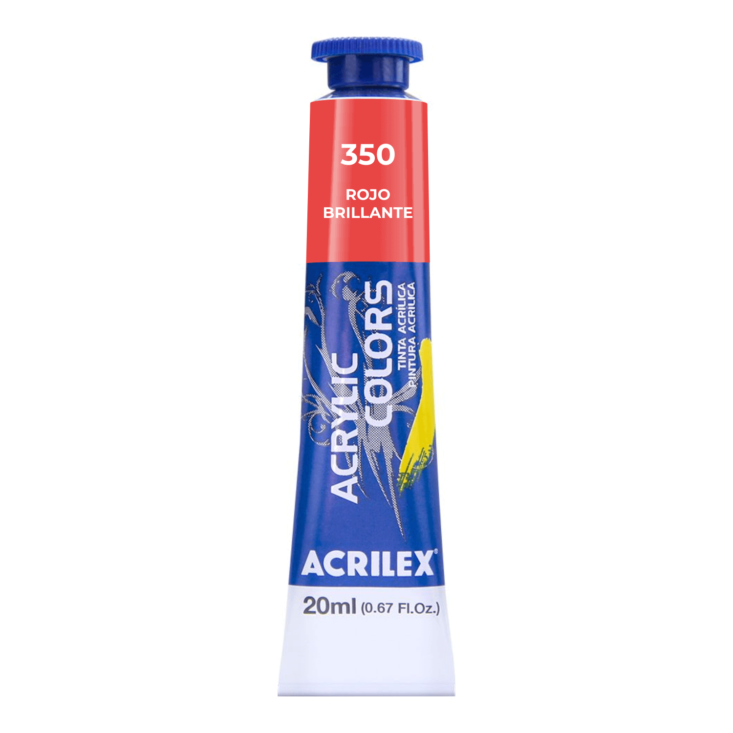 Acrilex Text ACRILEX ACRYLIC COLORS X 20 ML. - ROJO BRILLANTE – Tienda UTIL