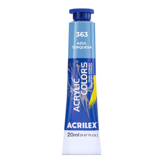 ACRILEX ACRYLIC COLORS X 20 ML. - AZUL TURQUESA