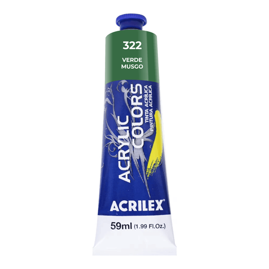 ACRILEX ACRYLIC COLORS X 59 ML. - VERDE MUSGO