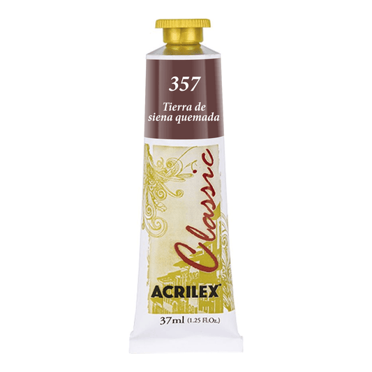 ACRILEX OIL COLORS CLASSIC X 37 ML. - TIERRA DE SIENA QUEMADA