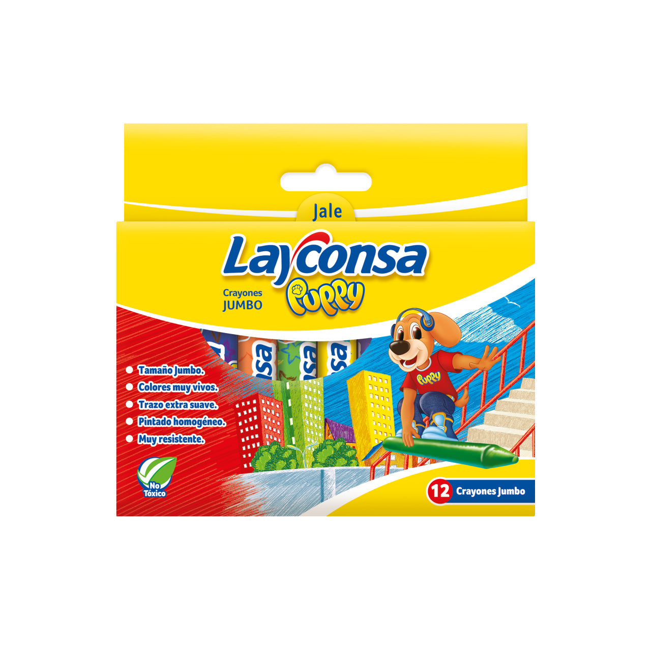 Crayón Layconsa Puppy Jumbo x 12