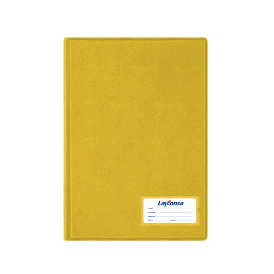 Folder Layconsa A4 D/T c/Gusanillo color amarillo