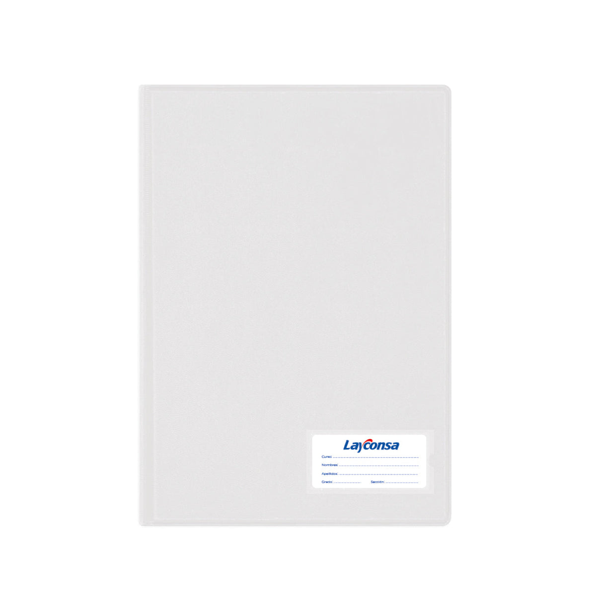 FOLDER DOBLE TAPA CON GUSANILLO A4 LAYCONSA