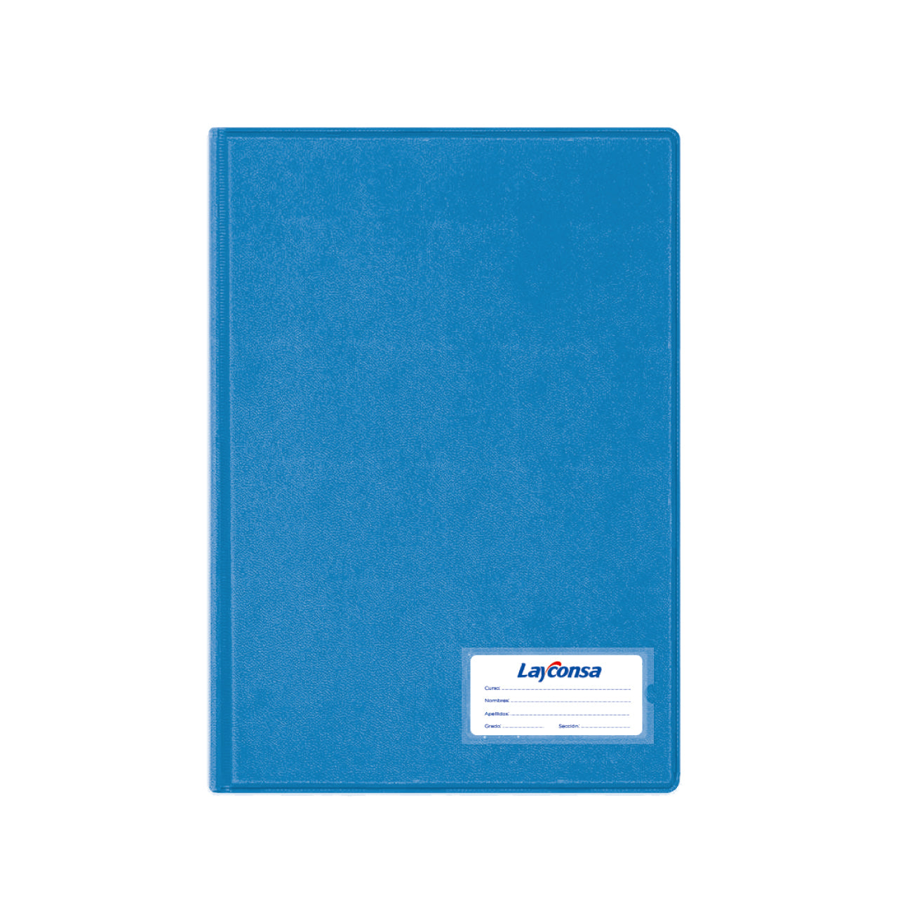 Folder Layconsa A4 D/T c/Gusanillo color celeste