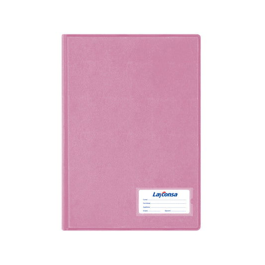 Folder Layconsa A4 D/T c/Gusanillo color rosado
